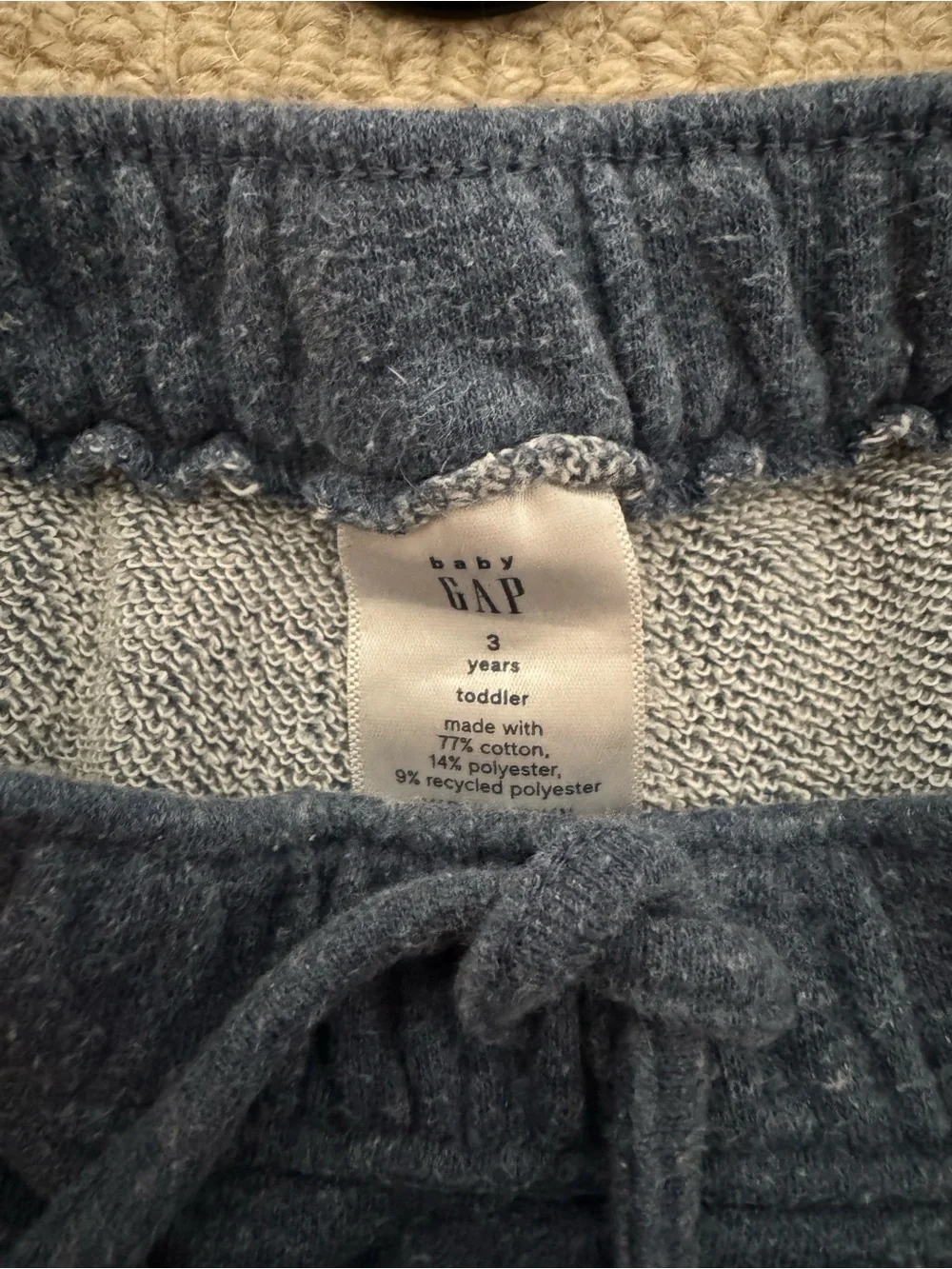 Baby Gap Girls’ Blue Scalloped Terry Shorts – Size 3T